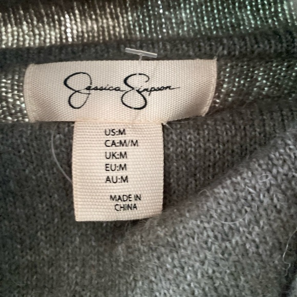 NWT JESSICA SIMPSON Womens Turtleneck Cowl Neck Sweater Top  Size M W-24 - Picture 4 of 5